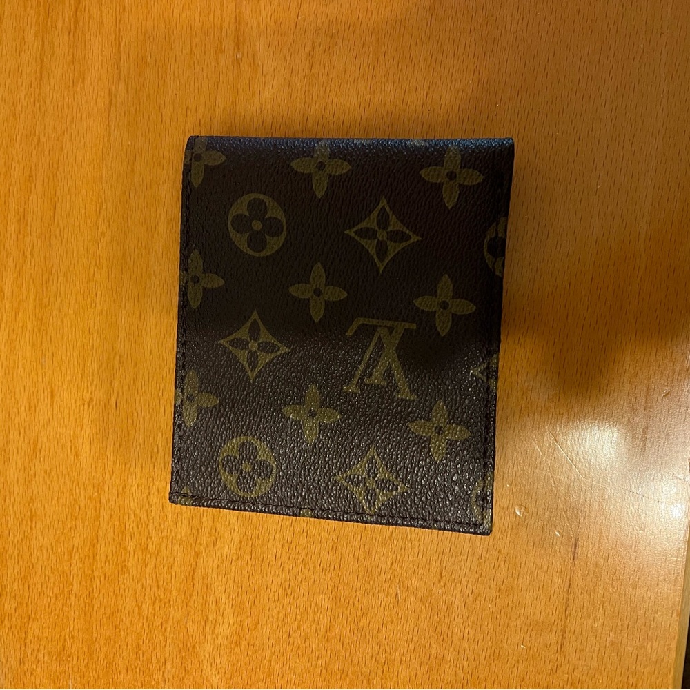 Brown and orange Louis Vuitton wallet